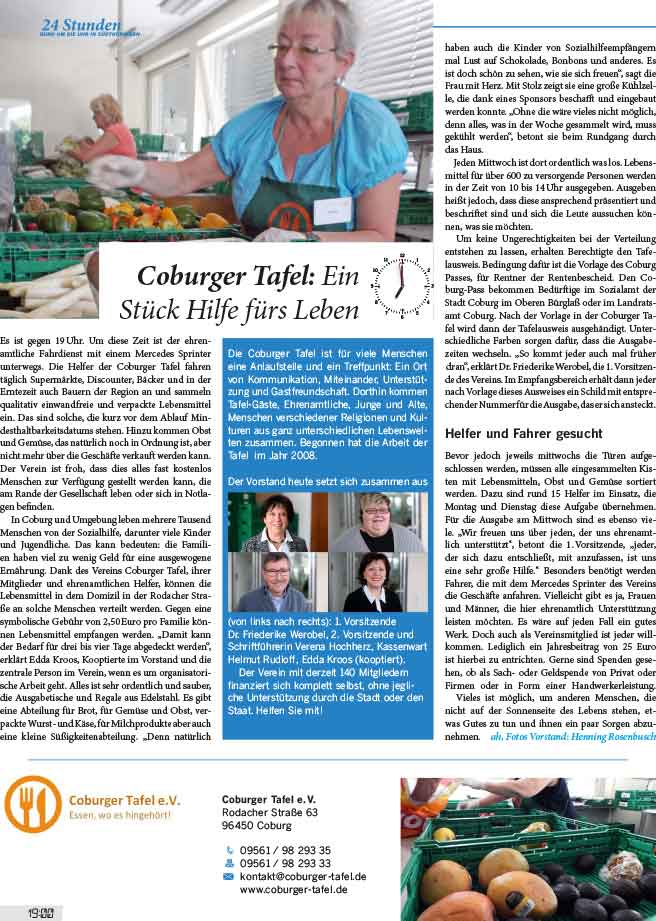 Coburger Tafel Ein Stuck Hilfe Furs Leben Coburger Tafel